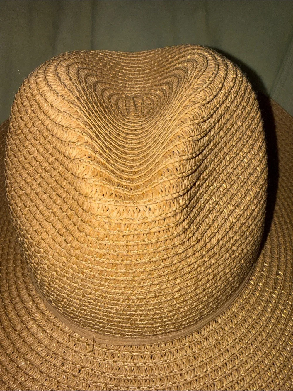 House of Harlow 1960 Tan Braided Wide Brim Sun Hat
